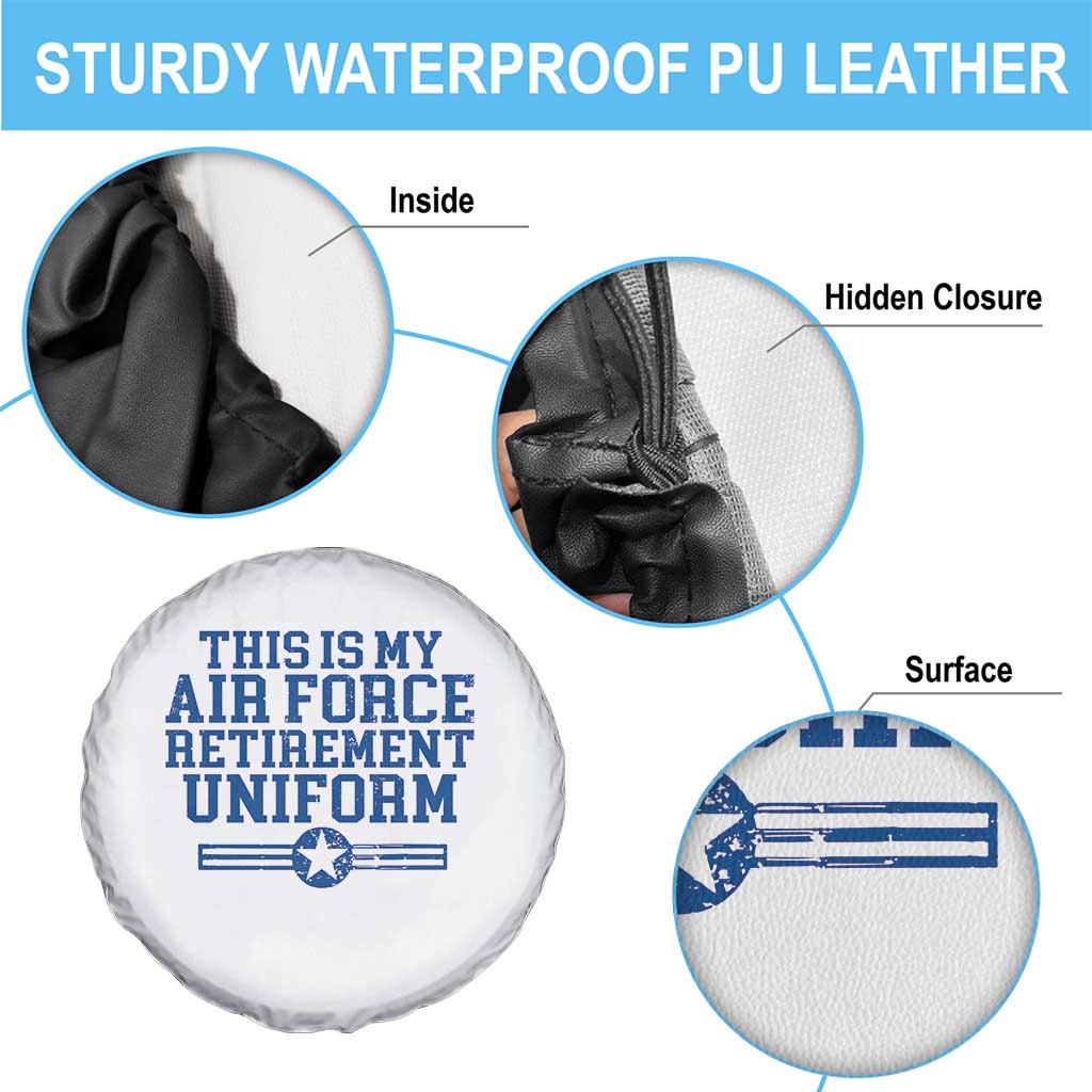 Veteran US Air Force Spare Tire Cover This Is My Retirement Uniform TS10 Print Your Wear