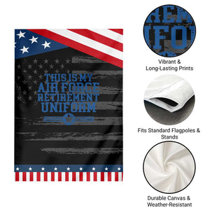 Veteran US Air Force Garden Flag This Is My Retirement Uniform TS10 Print Your Wear