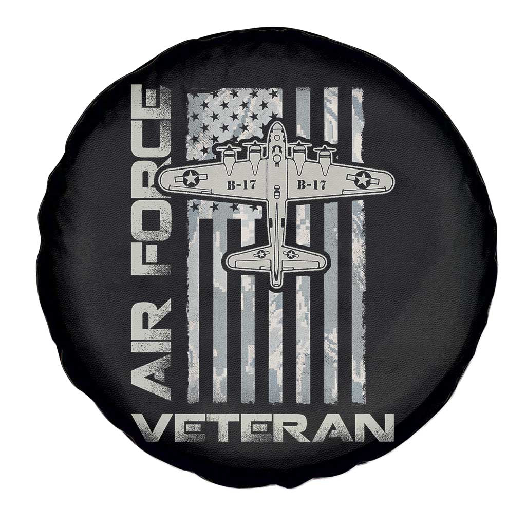 Air Force Veteran Spare Tire Cover Vintage Camo USA Flag Veterans TS10 Print Your Wear
