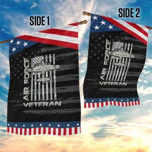 Air Force Veteran Garden Flag Vintage Camo USA Flag Veterans TS10 Print Your Wear