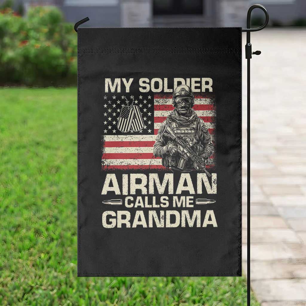 Proud Air Force Grandma Garden Flag My Soldier Airman Calls Me Grandma US Flag TS10 Print Your Wear