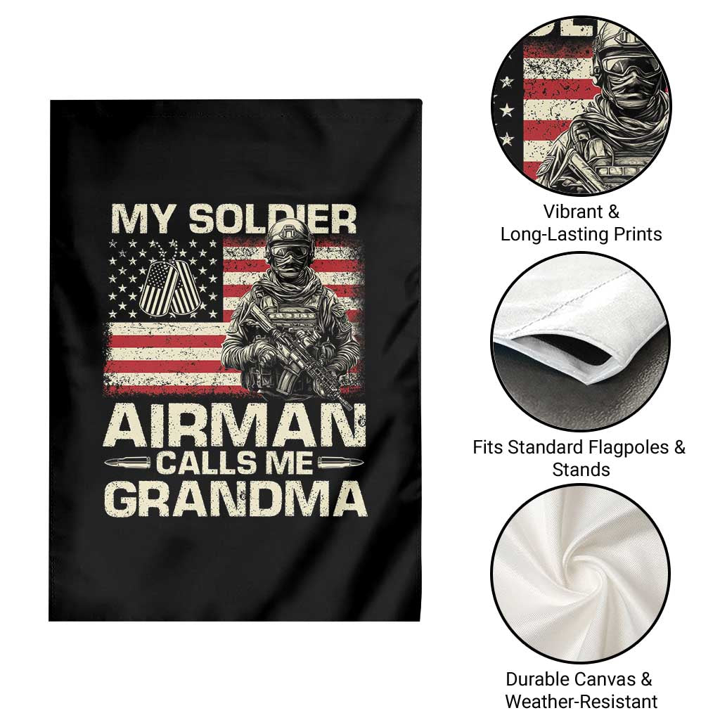 Proud Air Force Grandma Garden Flag My Soldier Airman Calls Me Grandma US Flag TS10 Print Your Wear
