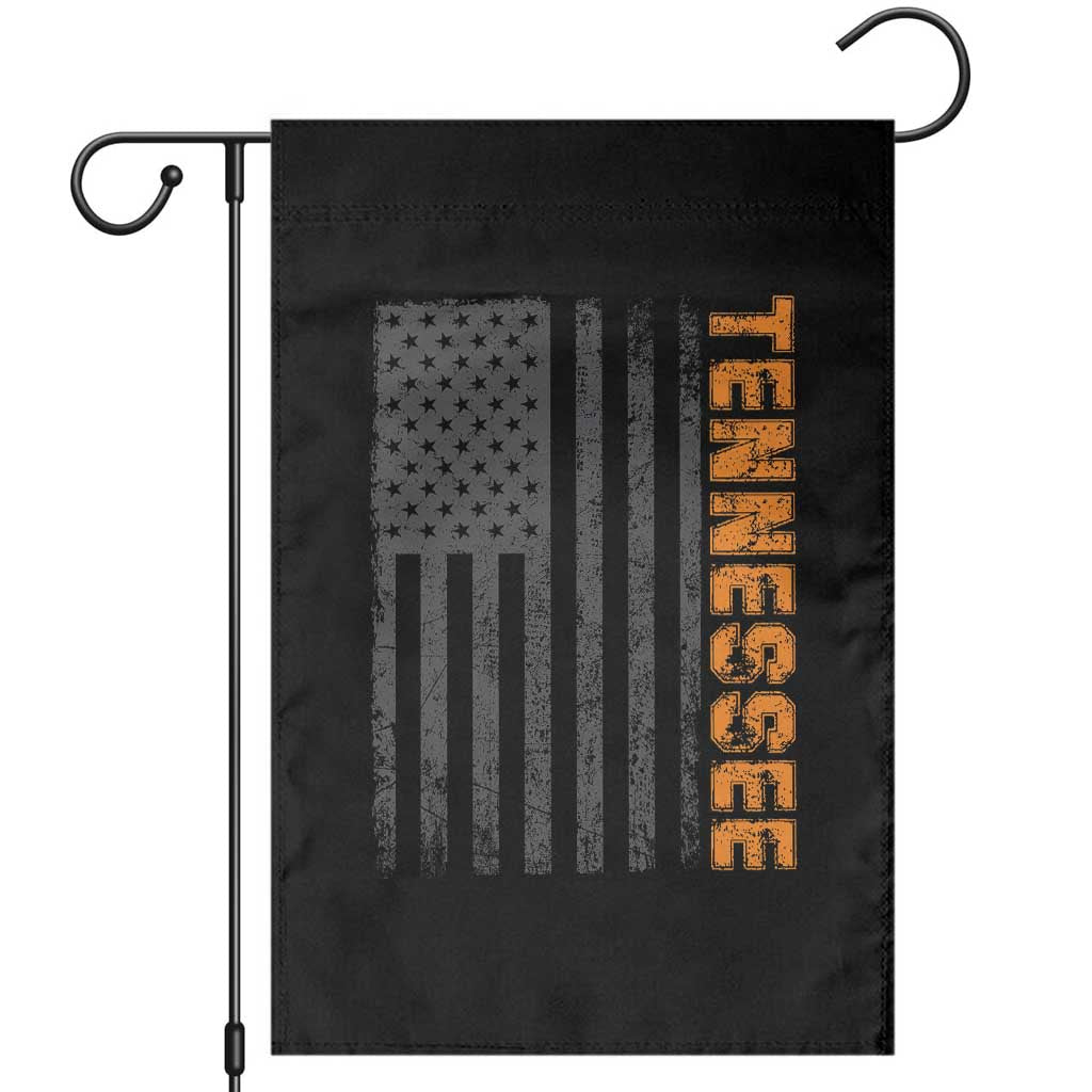 Vintage Tennessee Garden Flag Retro Orange TN USA Flag Patriotic US State TS10 Black Print Your Wear