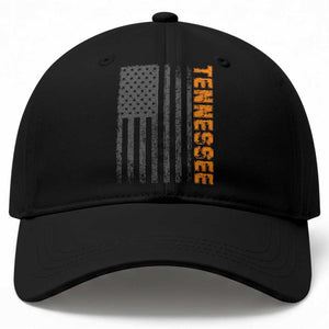 Vintage Tennessee Baseball Cap Retro Orange TN USA Flag Patriotic US State TS10 Print Your Wear