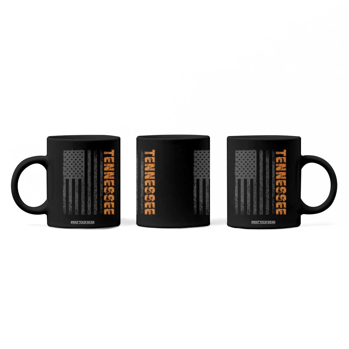 Vintage Tennessee Coffee Mug Retro Orange TN USA Flag Patriotic US State TS10 Print Your Wear