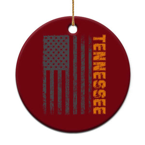 Vintage Tennessee Ceramic Ornament Retro Orange TN USA Flag Patriotic US State TS10 1pc Red Print Your Wear