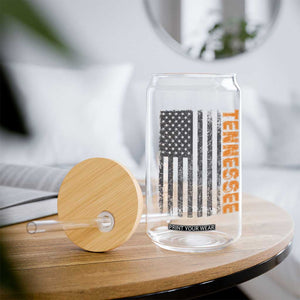 Vintage Tennessee Glass Can Retro Orange TN USA Flag Patriotic US State TS10 Print Your Wear