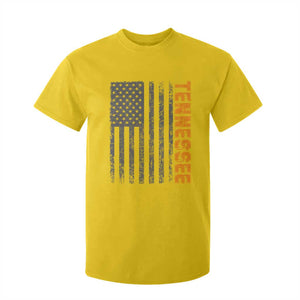 Vintage Tennessee T Shirt For Kid Retro Orange TN USA Flag Patriotic US State TS10 Daisy Print Your Wear