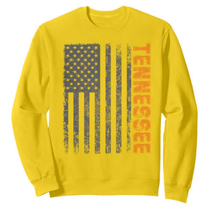 Vintage Tennessee Sweatshirt Retro Orange TN USA Flag Patriotic US State TS10 Daisy Print Your Wear