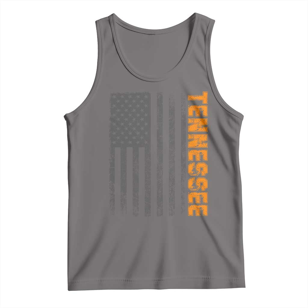 Vintage Tennessee Tank Top Retro Orange TN USA Flag Patriotic US State TS10 Deep Heather Print Your Wear