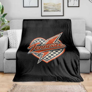 Vintage Tennessee Throw Blanket Checkered Heart Love TN Orange US State TS10 Print Your Wear