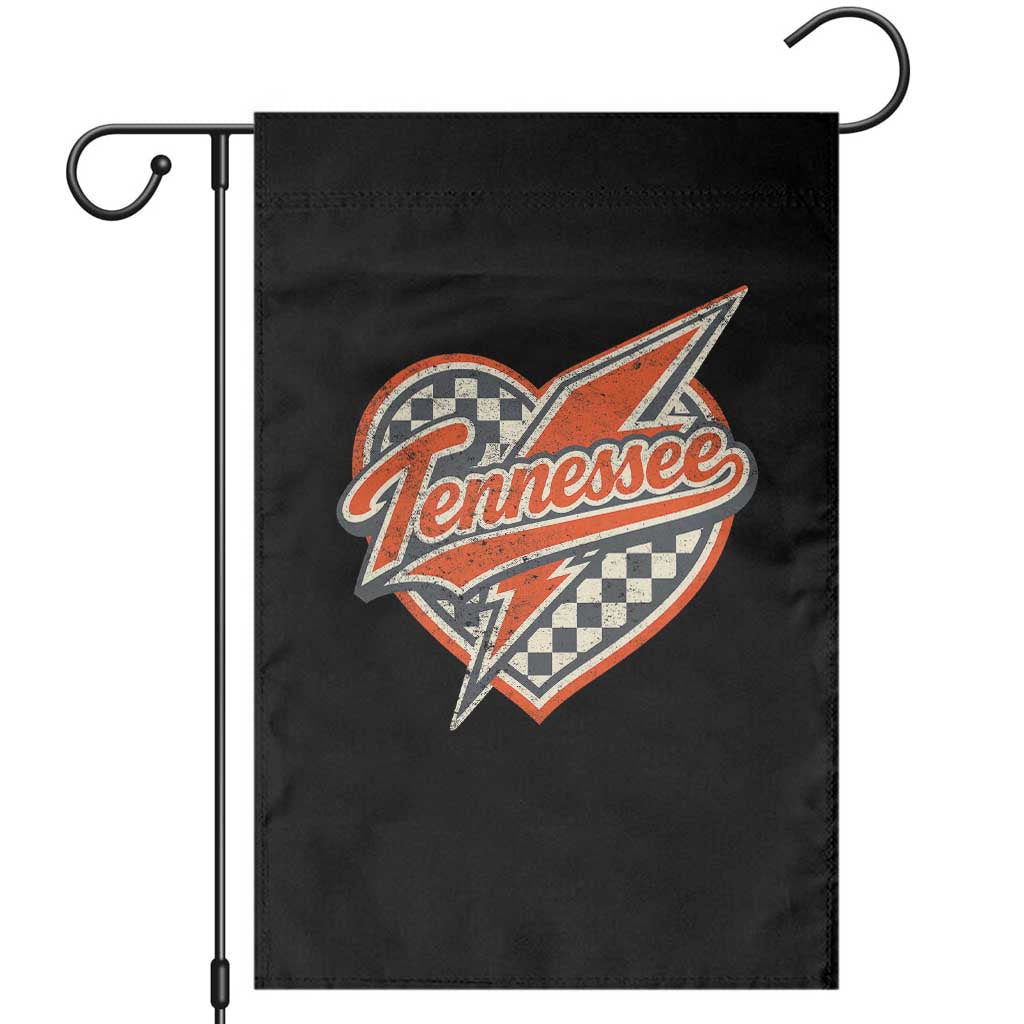 Vintage Tennessee Garden Flag Checkered Heart Love TN Orange US State TS10 Black Print Your Wear