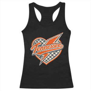 Vintage Tennessee Racerback Tank Top Checkered Heart Love TN Orange US State TS10 Black Print Your Wear