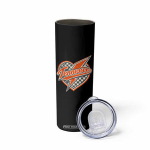 Vintage Tennessee Skinny Tumbler Checkered Heart Love TN Orange US State TS10 Print Your Wear