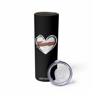 Vintage Tennessee Skinny Tumbler Heart Graphic TN Orange US State TS10 Print Your Wear