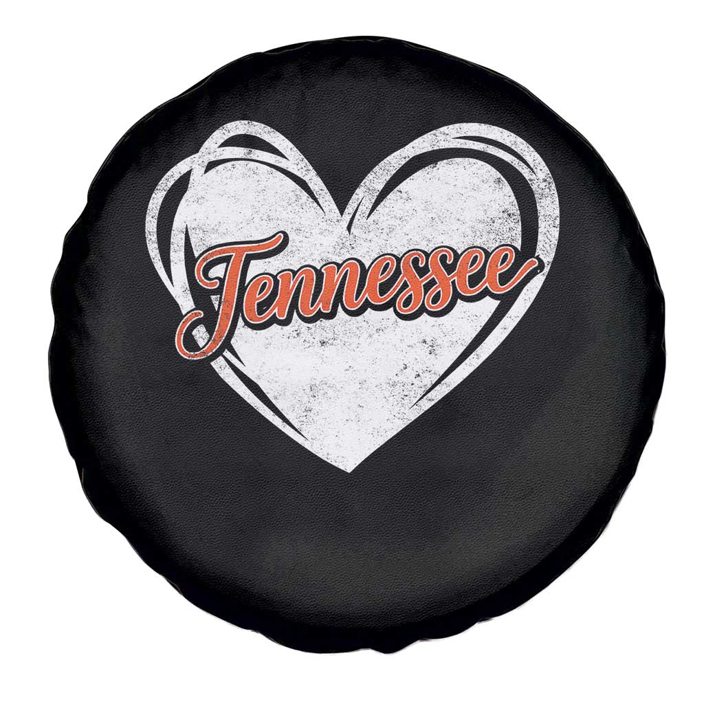 Vintage Tennessee Spare Tire Cover Heart Graphic TN Orange US State TS10 Print Your Wear