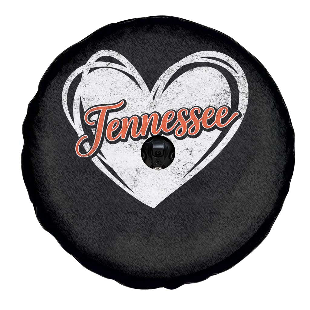 Vintage Tennessee Spare Tire Cover Heart Graphic TN Orange US State TS10 Print Your Wear