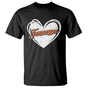 Vintage Tennessee T Shirt Heart Graphic TN Orange US State TS10 Black Print Your Wear