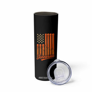 Vintage Tennessee Skinny Tumbler Orange Dripping Flag Vintage State Pride Sports Fan Patriotic TS10 Print Your Wear