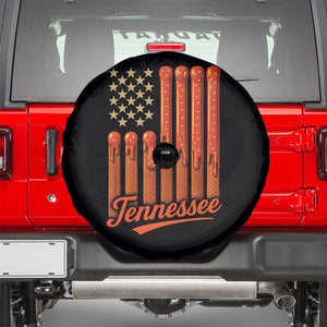 Vintage Tennessee Spare Tire Cover Orange Dripping Flag Vintage State Pride Sports Fan Patriotic TS10 Black Print Your Wear