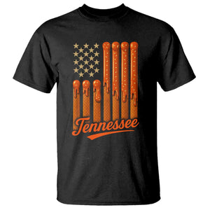 Vintage Tennessee T Shirt Orange Dripping Flag Vintage State Pride Sports Fan Patriotic TS10 Black Print Your Wear
