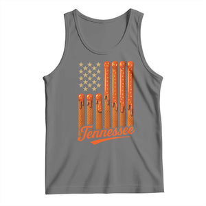 Vintage Tennessee Tank Top Orange Dripping Flag Vintage State Pride Sports Fan Patriotic TS10 Black Heather Print Your Wear