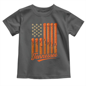 Vintage Tennessee Toddler T Shirt Orange Dripping Flag Vintage State Pride Sports Fan Patriotic TS10 Dark Heather Print Your Wear