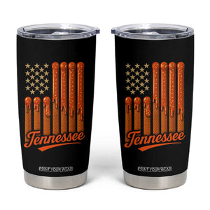 Vintage Tennessee Tumbler Cup Orange Dripping Flag Vintage State Pride Sports Fan Patriotic TS10 Black Print Your Wear