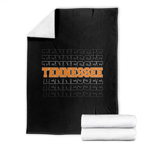 Vintage Tennessee Throw Blanket Throwback Design Classic TN Orange US State TS10 Black Print Your Wear