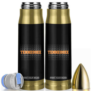 Vintage Tennessee Bullet Tumbler Throwback Design Classic TN Orange US State TS10 Black Print Your Wear