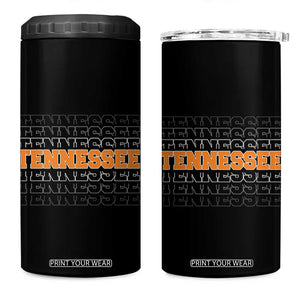 Vintage Tennessee 4 in 1 Can Cooler Tumbler Throwback Design Classic TN Orange US State TS10 One Size: 16 oz Black Print Your Wear