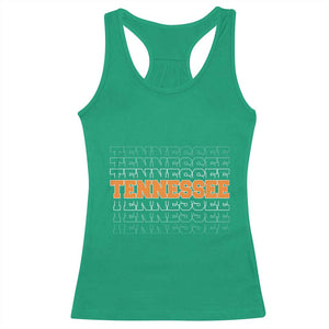 Vintage Tennessee Racerback Tank Top Throwback Design Classic TN Orange US State TS10 Irish Green Print Your Wear