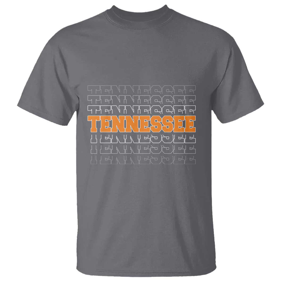 Vintage Tennessee T Shirt Throwback Design Classic TN Orange US State TS10 Charcoal Print Your Wear