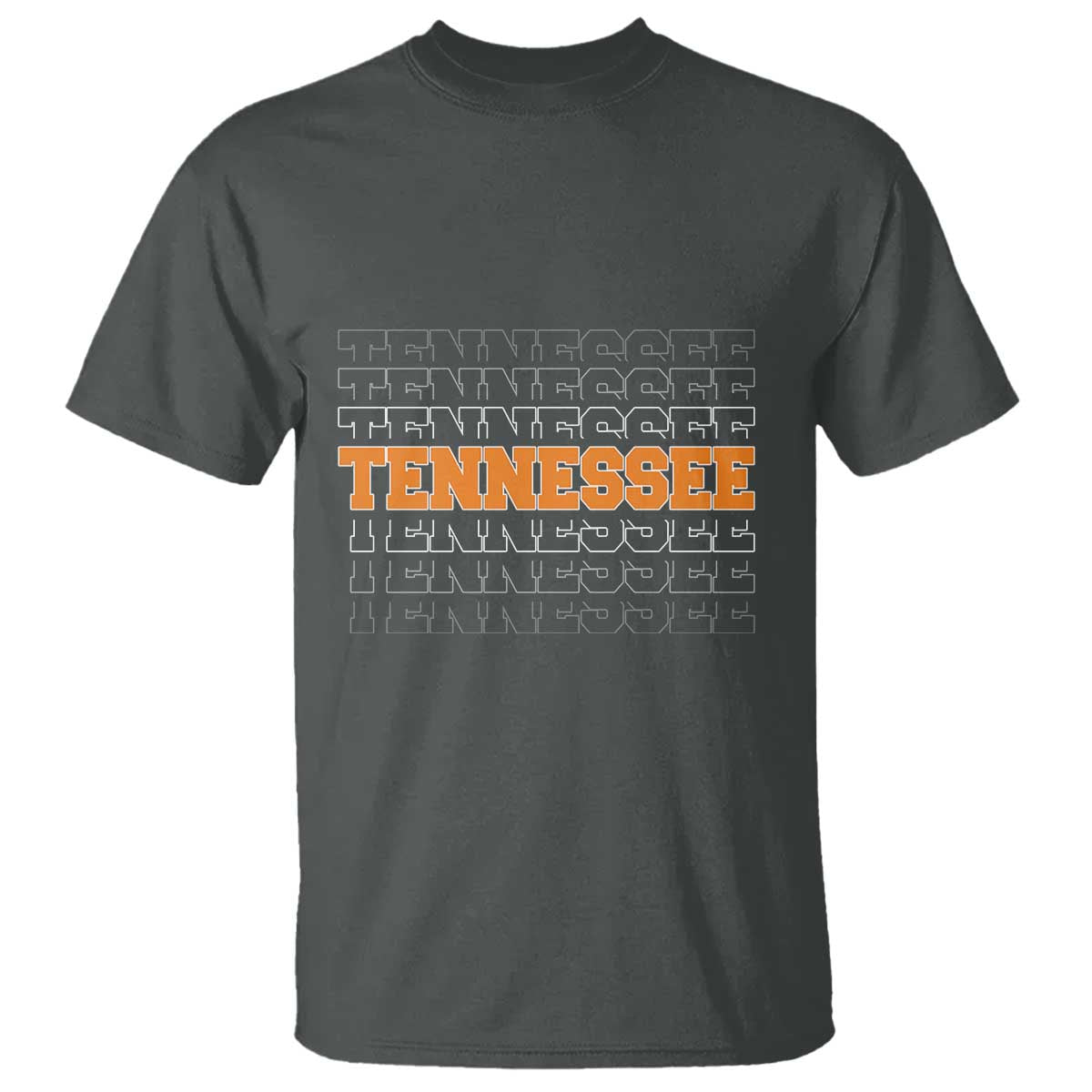 Vintage Tennessee T Shirt Throwback Design Classic TN Orange US State TS10 Dark Heather Print Your Wear
