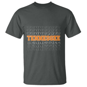 Vintage Tennessee T Shirt Throwback Design Classic TN Orange US State TS10 Dark Heather Print Your Wear