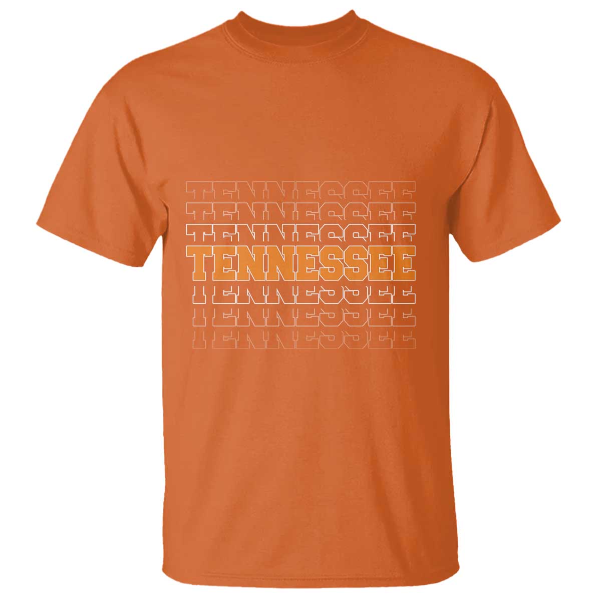 Vintage Tennessee T Shirt Throwback Design Classic TN Orange US State TS10 Orange Print Your Wear