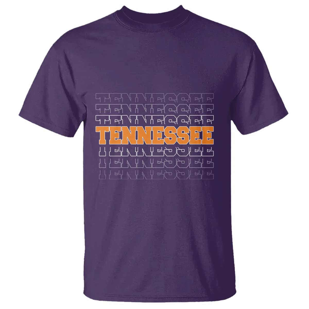 Vintage Tennessee T Shirt Throwback Design Classic TN Orange US State TS10 Purple Print Your Wear