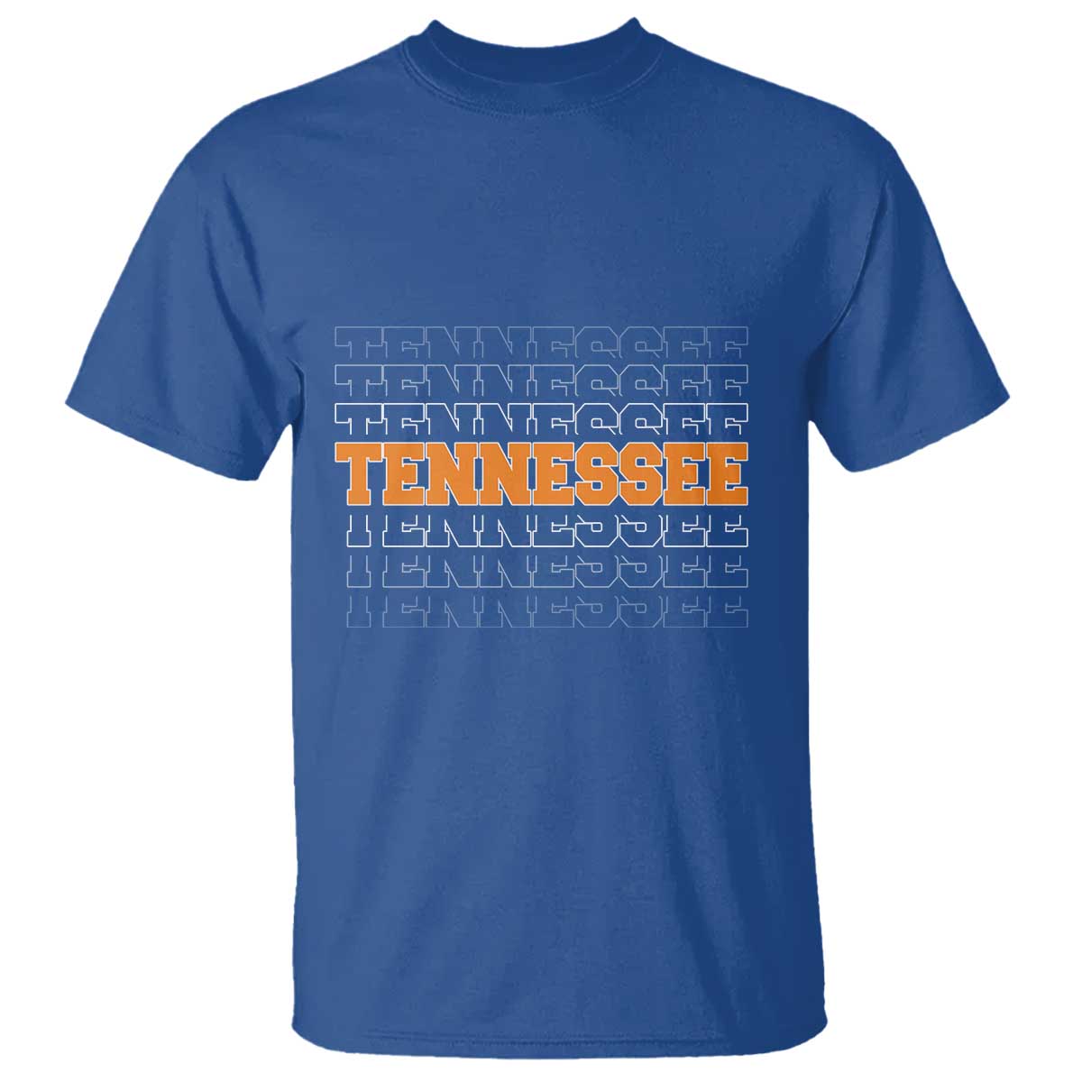 Vintage Tennessee T Shirt Throwback Design Classic TN Orange US State TS10 Royal Blue Print Your Wear