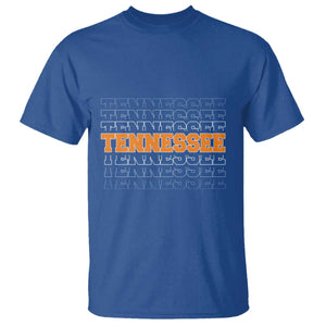 Vintage Tennessee T Shirt Throwback Design Classic TN Orange US State TS10 Royal Blue Print Your Wear