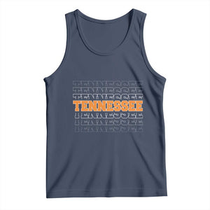 Vintage Tennessee Tank Top Throwback Design Classic TN Orange US State TS10 Navy Print Your Wear