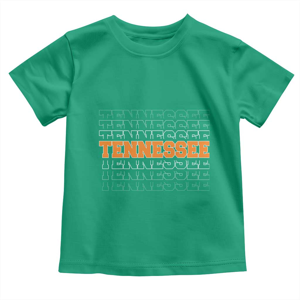 Vintage Tennessee Toddler T Shirt Throwback Design Classic TN Orange US State TS10 Irish Green Print Your Wear