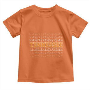 Vintage Tennessee Toddler T Shirt Throwback Design Classic TN Orange US State TS10 Orange Print Your Wear