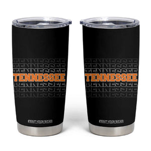 Vintage Tennessee Tumbler Cup Throwback Design Classic TN Orange US State TS10 Black Print Your Wear
