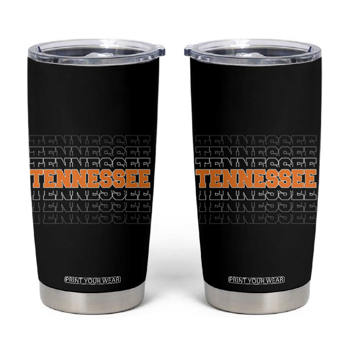 Vintage Tennessee Tumbler Cup Throwback Design Classic TN Orange US State TS10 Black Print Your Wear
