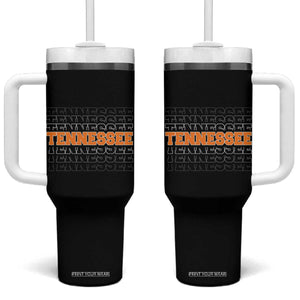 Vintage Tennessee Tumbler With Handle Throwback Design Classic TN Orange US State TS10 One Size: 40 oz Black Print Your Wear