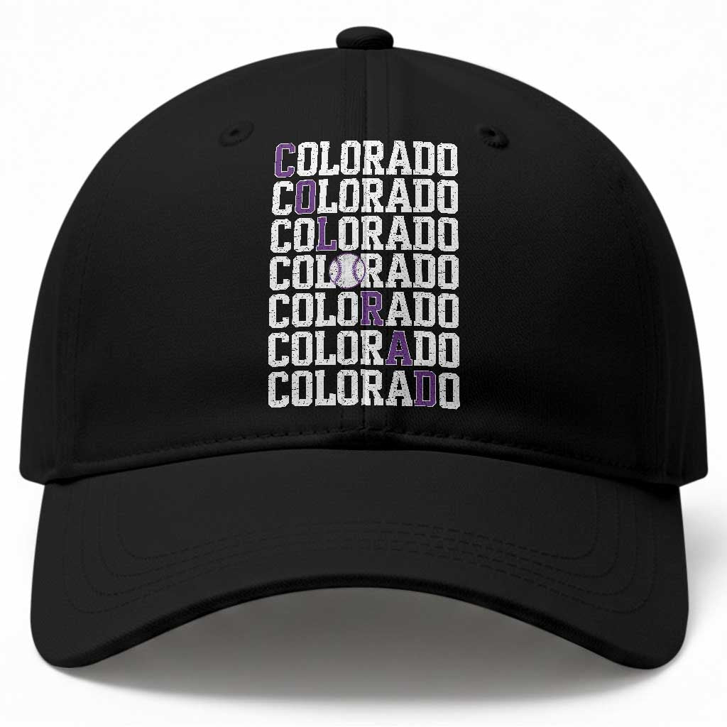 Vintage Colorado Baseball Cap Retro State Pride Sports Baseball Fan Graphic TS10 Print Your Wear
