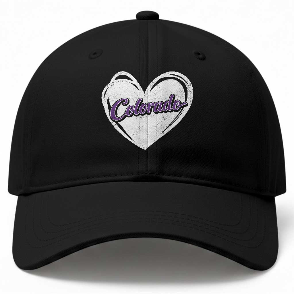 Vintage Colorado Baseball Cap Purple Heart Vintage Script State Pride Retro Sports Fan TS10 Print Your Wear