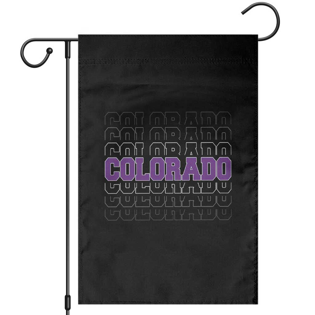 Vintage Colorado Garden Flag Retro State Pride Sports Fan Graphic TS10 Black Print Your Wear