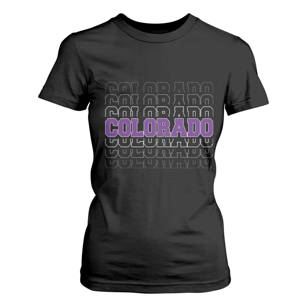 Vintage Colorado T Shirt For Women Retro State Pride Sports Fan Graphic TS10 Black Print Your Wear
