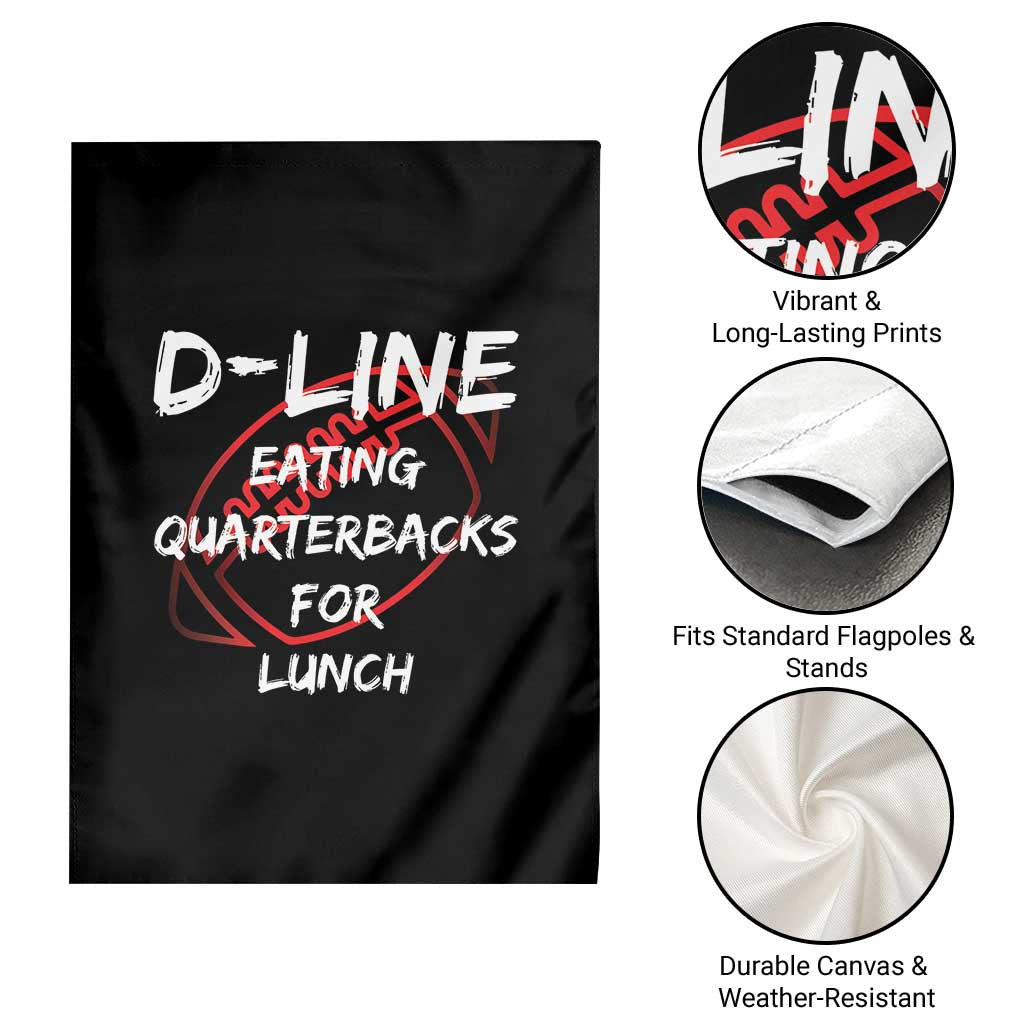 Football Linemen Garden Flag D Line Eating Quarterbacks Defensive TS10 Print Your Wear